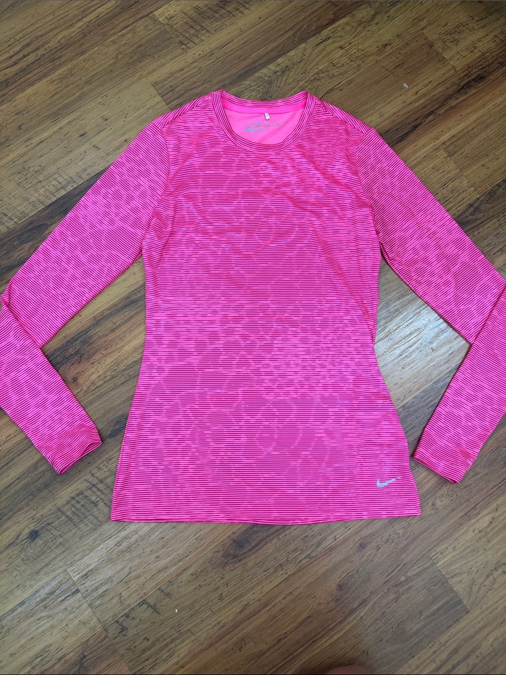 Nike Golf Dri-Fit Hot Pink Long Sleeve Performance Tee